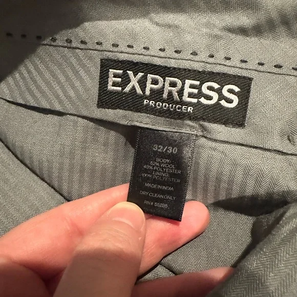 Express Gray Producer Dress Pants 32x30 - Picture 4 of 5